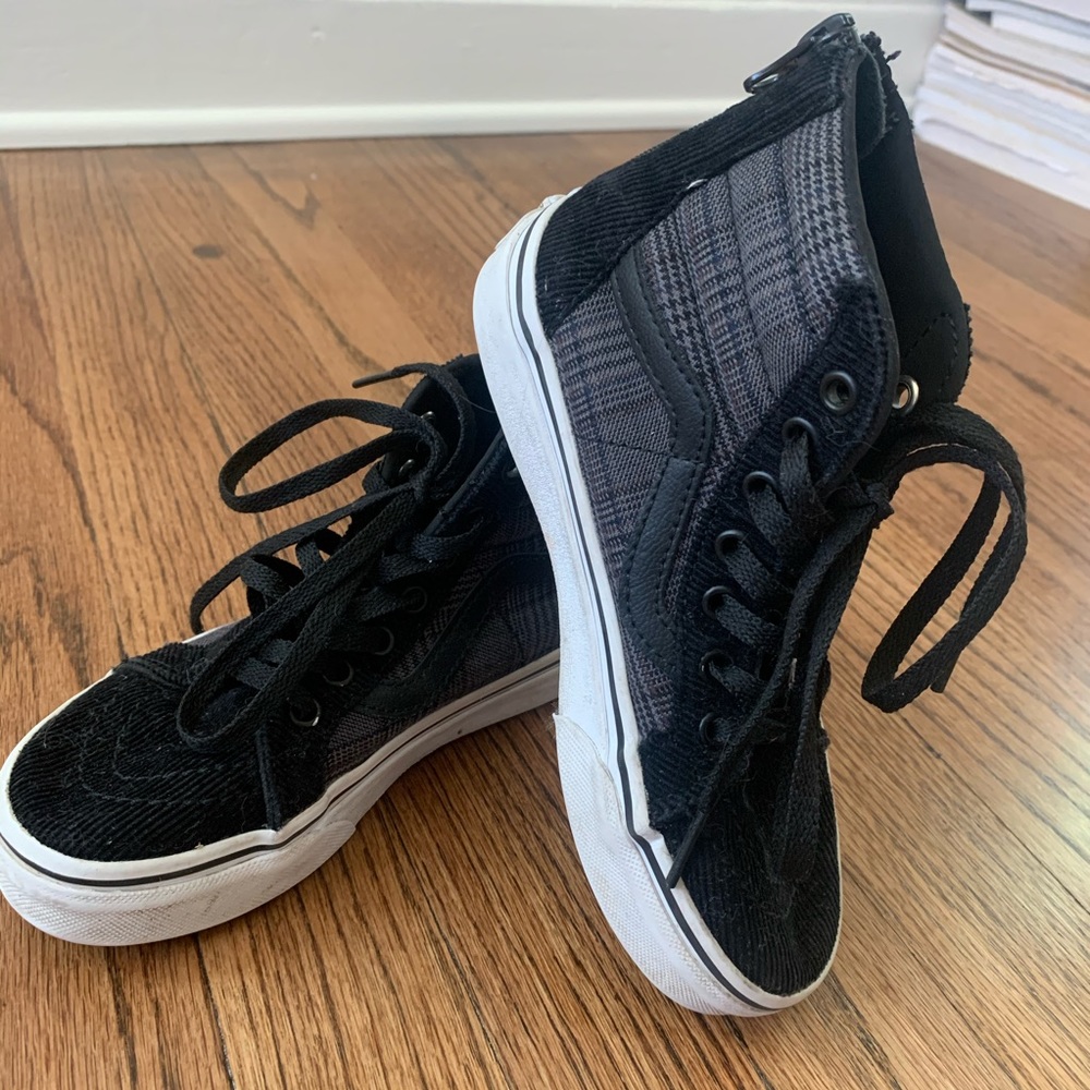 Vans High Top Corduroy Zip Back Sneakers